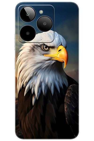 General Mobile Era 30 (G518) Uyumlu Kılıf Desen Baskılı Silikon Kartal STK:68...