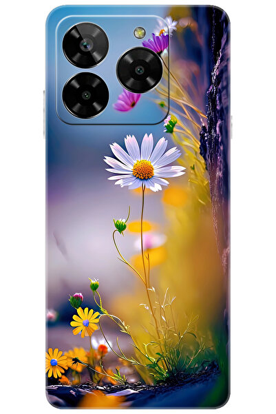 General Mobile ERA 50 (G318) Uyumlu Kılıf Desen Baskılı Silikon Papatya Seri ...