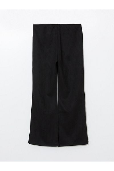 LC Waikiki Lcw Comfort Black Elastic Waist Straight Wide Leg Women's Leggings Pants