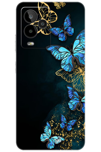 General Mobile GM 24 PRO (G514) Uyumlu Kılıf Desen Baskılı Silikon Kelebekler...