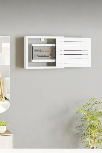 evdeucuz Modem and Fuse Storage Box 40X33X11 Dimensions