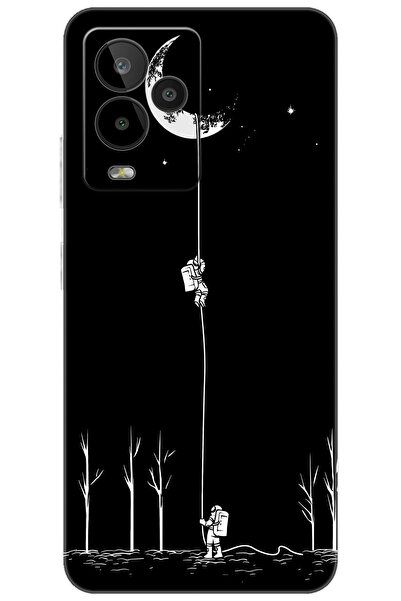 General Mobile GM 24 PRO (G514) Uyumlu Kılıf Desen Baskılı Silikon Astronot S...