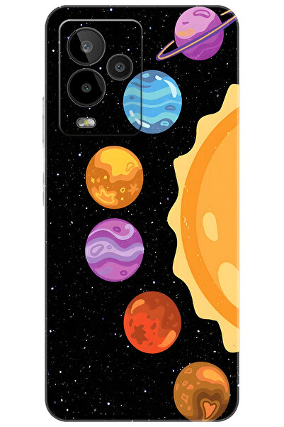 General Mobile GM 24 PRO (G514) Uyumlu Kılıf Desen Baskılı Silikon Gezegenler...