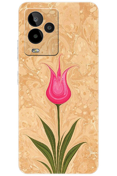 General Mobile GM 24 PRO (G514) Uyumlu Kılıf Desen Baskılı Silikon Lale Tasar...