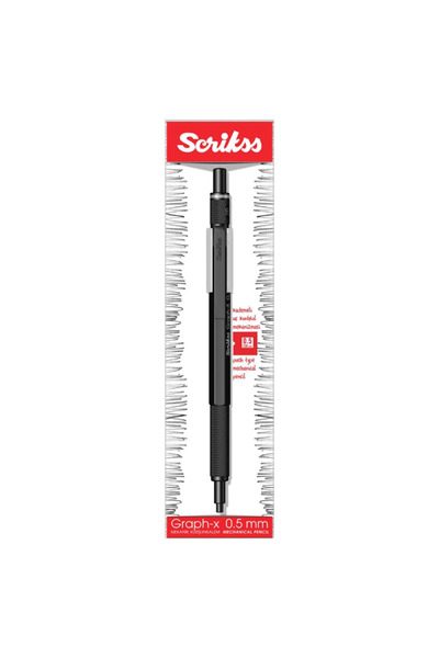 Scrikss Graph-x Mekanik Kurşun Kalem 0.5 Mm Siyah