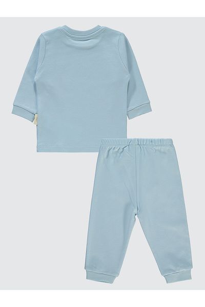 Civil Baby 1-9 Months Blue Organic Baby Pajamas Set