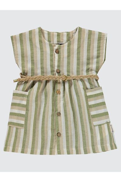 Miniworld Green Baby Girl Dress 6-18 Months