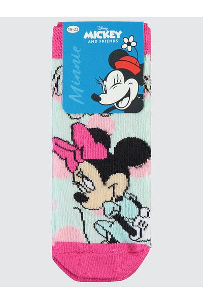 Minnie Mouse جوارب بناتي 3-11 سنة نعناعي