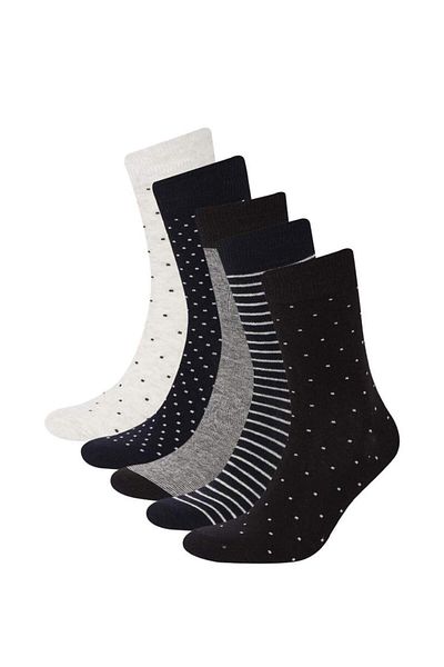 DeFacto New Season Men's 5-Piece Cotton Long Socks