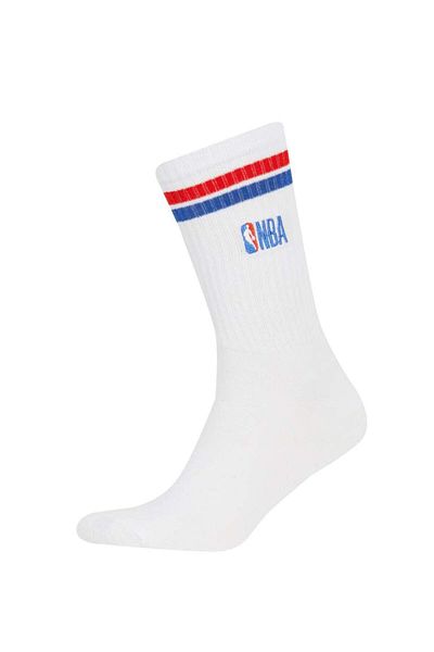 DeFacto New Season Men's Nba Current Teams Comfortable Elastic 2-Piece Cotton Long Socks