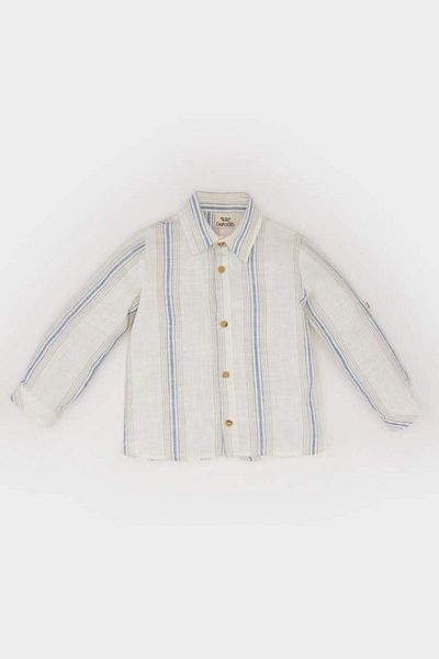 DeFacto New Season Baby Boy Striped Long Sleeve Shirt