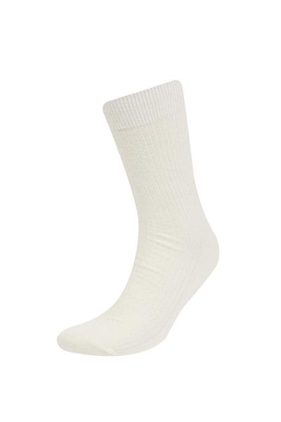 DeFacto New Season Men's Comfortable Elastic 3-Piece Cotton Long Socks