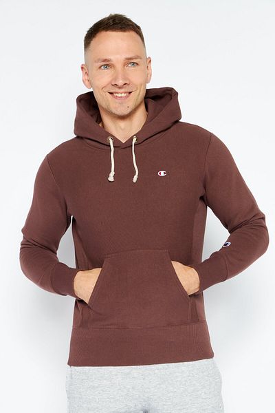 Champion Men Sportswear Fit Long Sleeve Outdoor Sweatshirt, Brown