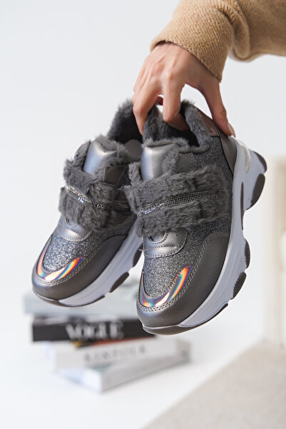 Cananın Pabuçları Dnr 323 Sports Shoes with Fur Vecle