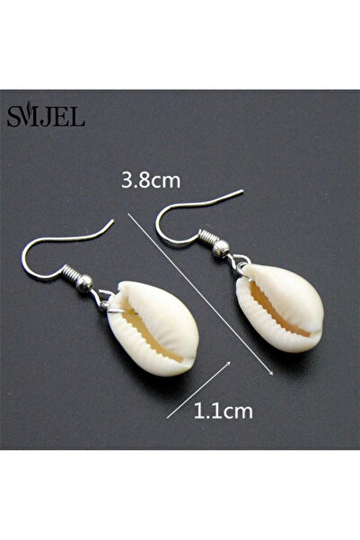 Choice Shell Earring SMJEL Natural Shell Earrings Metal Shell Cowrie Statemen...