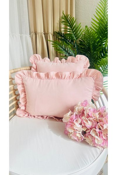 Decamor home Κάλυμμα μαξιλαριού Vintage Dusty Pink Throw 1 τεμ