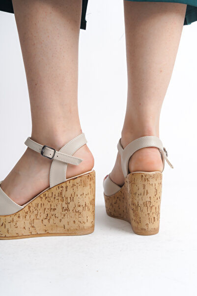 Limeo Καλοκαιρινά γυναικεία πέδιλα με σφήνα παπούτσια με ψηλή ξύλινη εμφάνιση