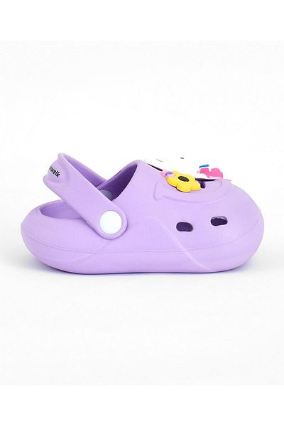 Cute Walk by Babyhug Cute Walk by Babyhug Clogs with Back Strap Bunny Applique - Purple