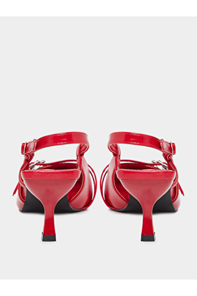 Styli Buckle Detail Slingback Pointed Toe Pumps