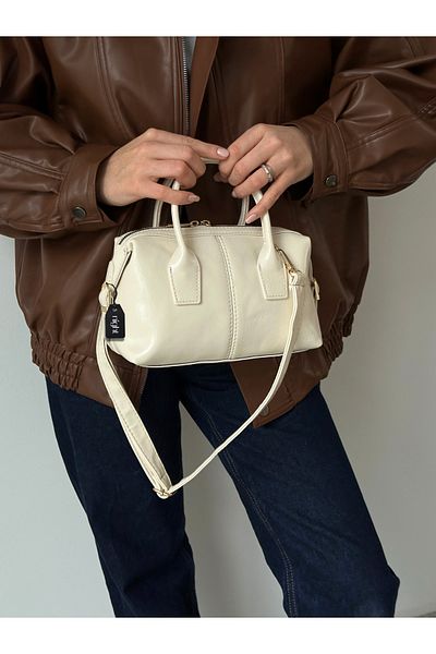 Night Jennie Model Δερμάτινη γυναικεία τσάντα χειρός και ώμου