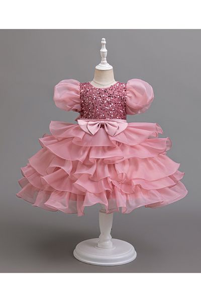 Mark & Mia Mark & Mia Sequined Party Dress - Dark Pink