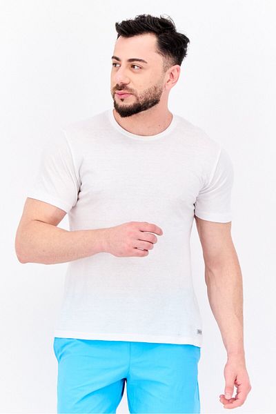 Reaction by Kenneth Cole Men 3 Pieces Crew Neck Short Sleeve Brand Logo Undershirt, White
