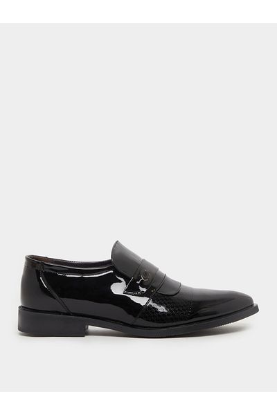 Styli Pointed Toe Slip On Derby Shoes