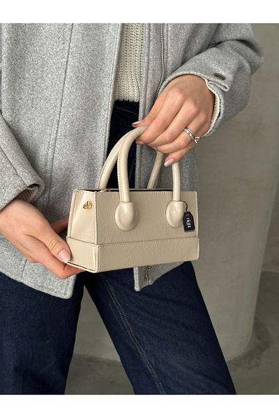 Night Minnie Model Light Mink Women's Hand and Shoulder Bag