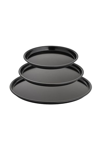 HIC Non Stick Coated Pizza Baking Pan Set 3 Piece