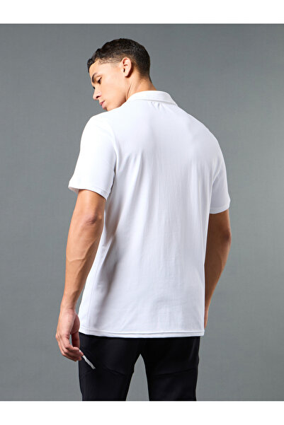 Technosport By Styli Solid 4-Way Stretch Short Sleeve Polo