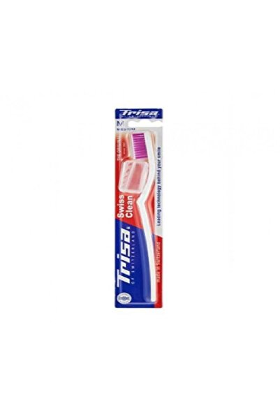 Trisa T.b Swiss Clean-medium- (021883) --- تريزا فرشاة اسنان سويسري -وسط -بغطاء