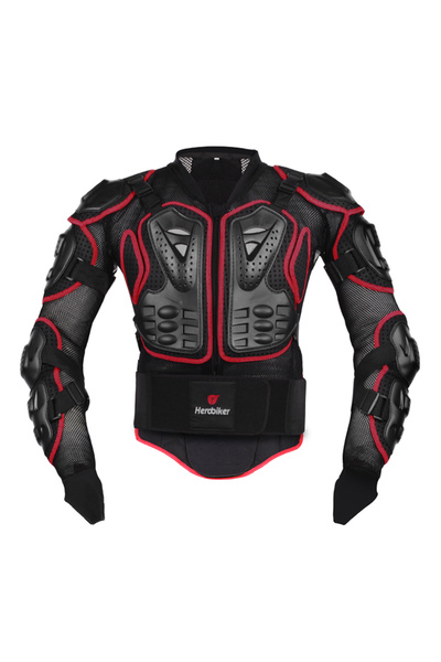 Choice10 سترة M MC1001 الحمراء من HEROBIKER للدراجات النارية، درع واقي للجسم ...