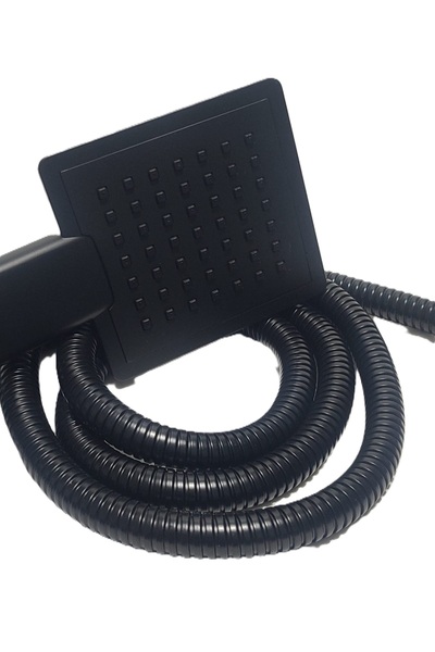 Bainer Armoni Kare Siyah Mafsallı Duş Seti - Hanging Shower Set