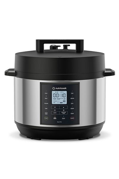 Nutricook Smart Pot 2 Plus, 9 in 1 Electric Pressure Cooker, 9.5 L, 1500W, Stainless Steel/Black