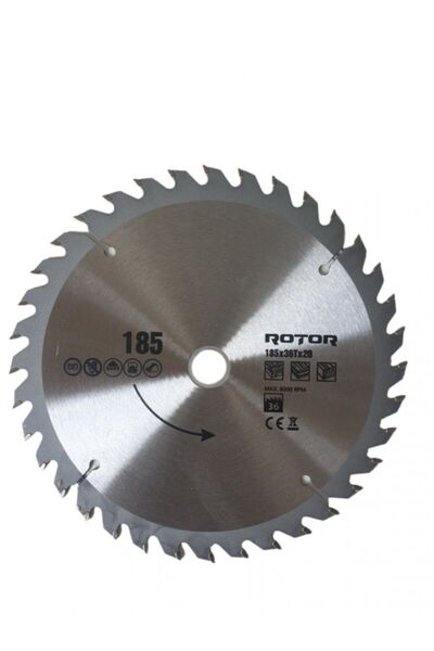 Rotor Daire Testere Bıçağı 185x20 36t Ahşap Kesme Diski