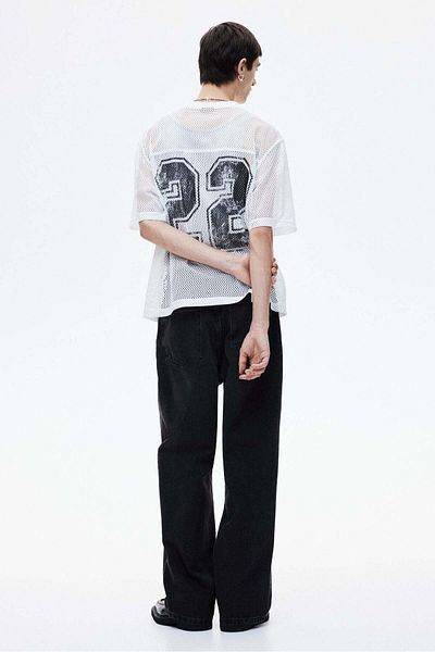 H&M جينز واسع الساق