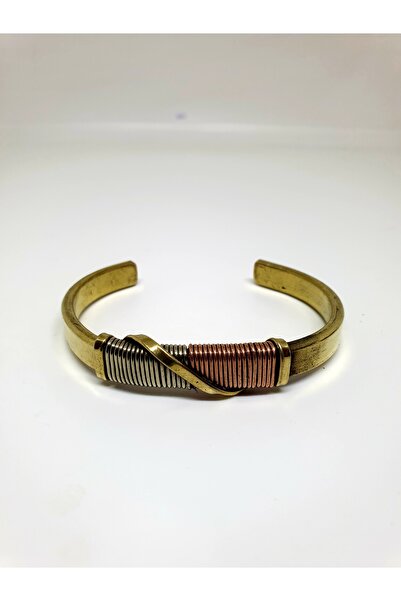 mama india alaçatı Gold Color Copper Detailed Modern Design Brass Handmade Ha...
