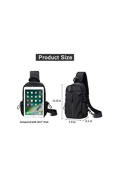 Yun Lin Crossbody Bag, Small Shoulder Bag with Strap - Waterproof Chest Bag, for Travel, Outdoor, USB Charging