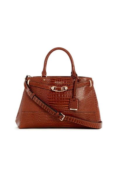 Guess 39x11x23Cm GUESS SILVYE LUXURY CROCO SATCHEL CG 952706