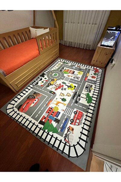 ALLGELSİN Lastikli Mikro Polar Halı Örtüsü 4m2 160x230 veya 6m2 200x300 Dört veya Altı MetreKare Halı Kılıfı