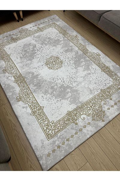 ALLGELSİN Elastic Micro Fleece Carpet Cover 4m2 160X230 or 6m2 200X300 Four or Six Meters Square Carpet Cover