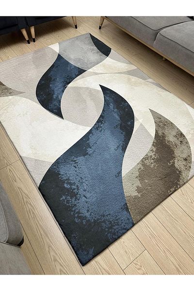 ALLGELSİN Elastic Micro Fleece Carpet Cover 4m2 160X230 or 6m2 200X300 Four or Six Meters Square Carpet Cover