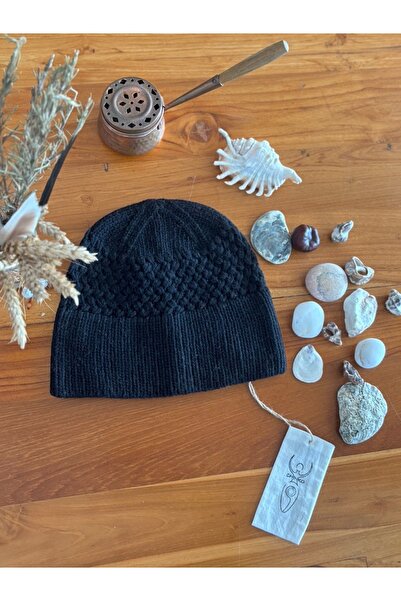 Chinko Lambswool soyut desen jakarlı erkek - Kadın beresi