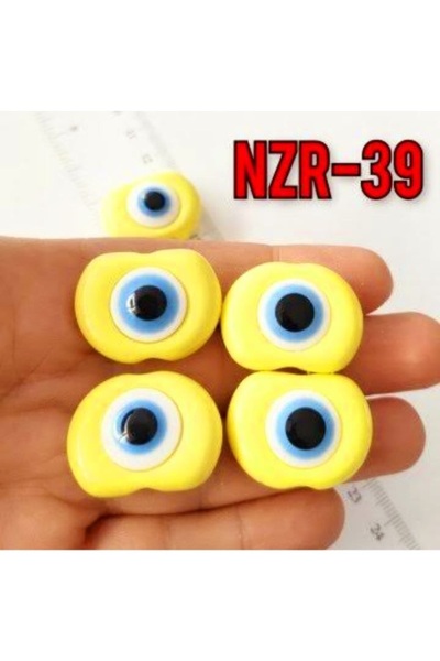 Rosso Levanto 8 bucăți de mărgele de plastic Danagöz de culoare galbenă, 2,5 ...