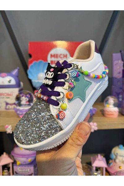 MECH BUTİK Pantofi Kuromi și Cinnamoroll Accesorii Mărgele și glezne Pantofi Green Star