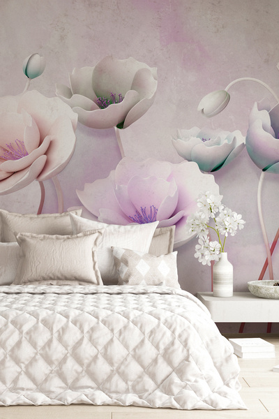 dreamwall 3 Boyutlu Kabartma Çiçekler Duvar Kağıdı,yatak Odası Duvar Kağıdı,oturma Odası Duvar Kağıdı