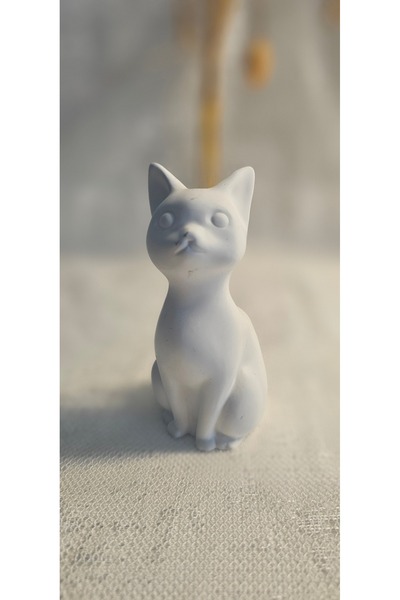 LAURELWOOD Laurel-wood Tekli Dekoratif Şans Kedi Figürleri