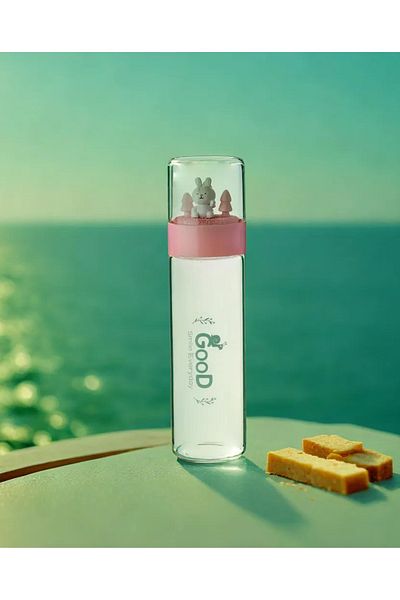 HIC Glass Thermos Bottle 250 ml 2 Pcs