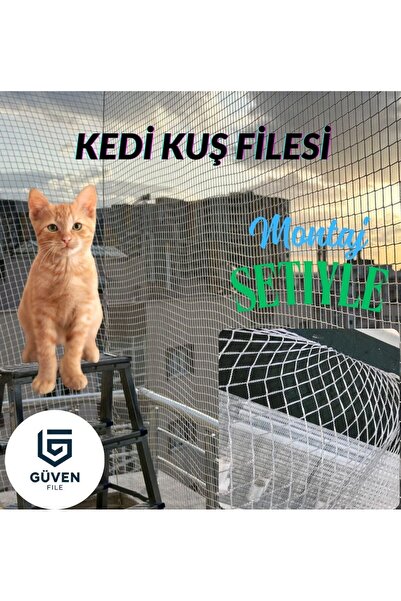 EKOAĞ Balkon Filesi 2,5x8 Metre Kedi Filesi | Kuş Filesi | Güvenlik Filesi