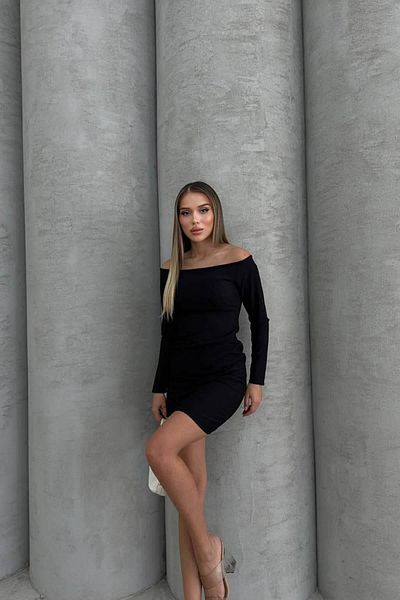 Laviera Women's Black Mini Dress